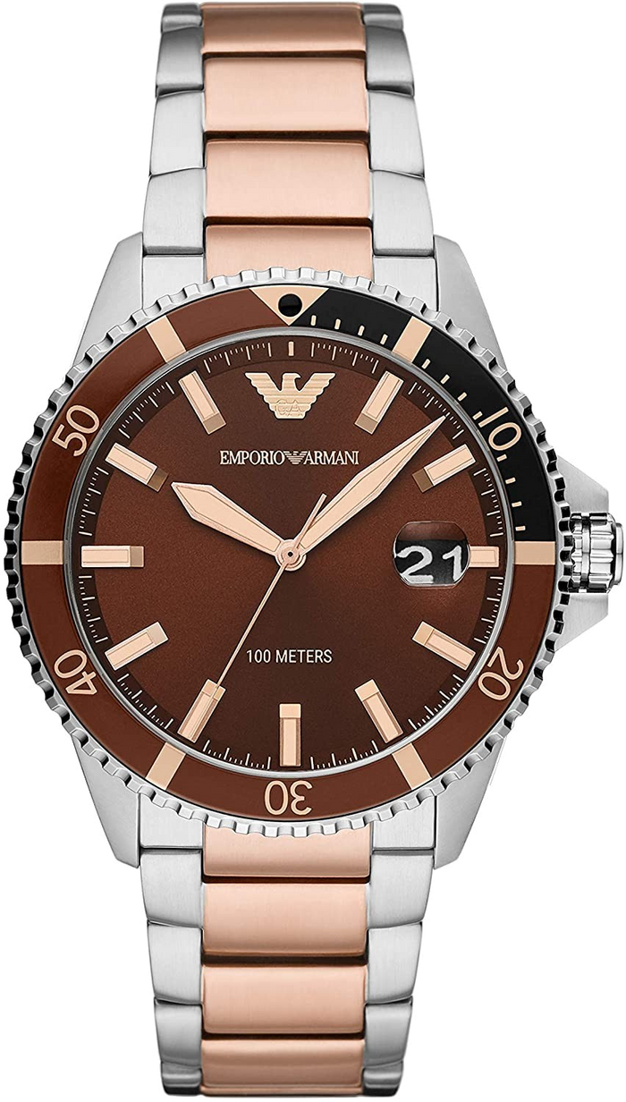 Buy Emporio Armani Quartz Stainless Steel Brown Dial 42mm Watch for Men - Ar11340 in Pakistan