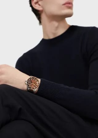 Buy Emporio Armani Quartz Stainless Steel Brown Dial 42mm Watch for Men - Ar11340 in Pakistan
