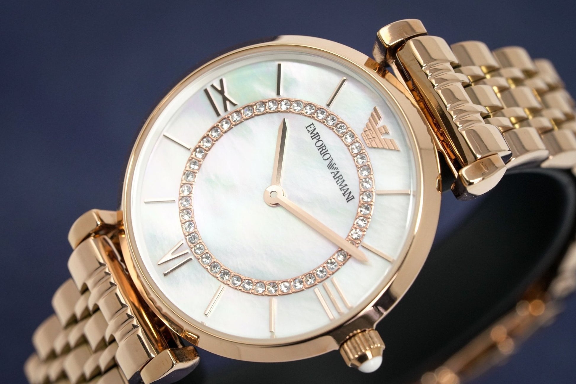 Buy Emporio Armani Womens Analog Stainless Steel Mother Of Pearl Dial 32mm Watch - Ar1909 in Pakistan
