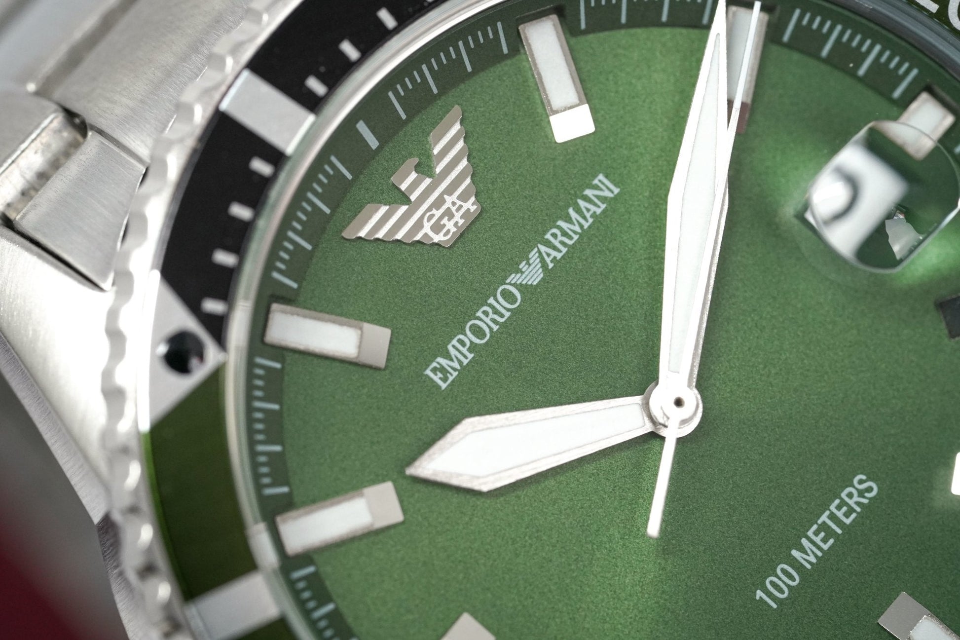 Buy Emporio Armani Men's Quartz Stainless Steel Green Dial 42mm Watch AR11338 in Pakistan