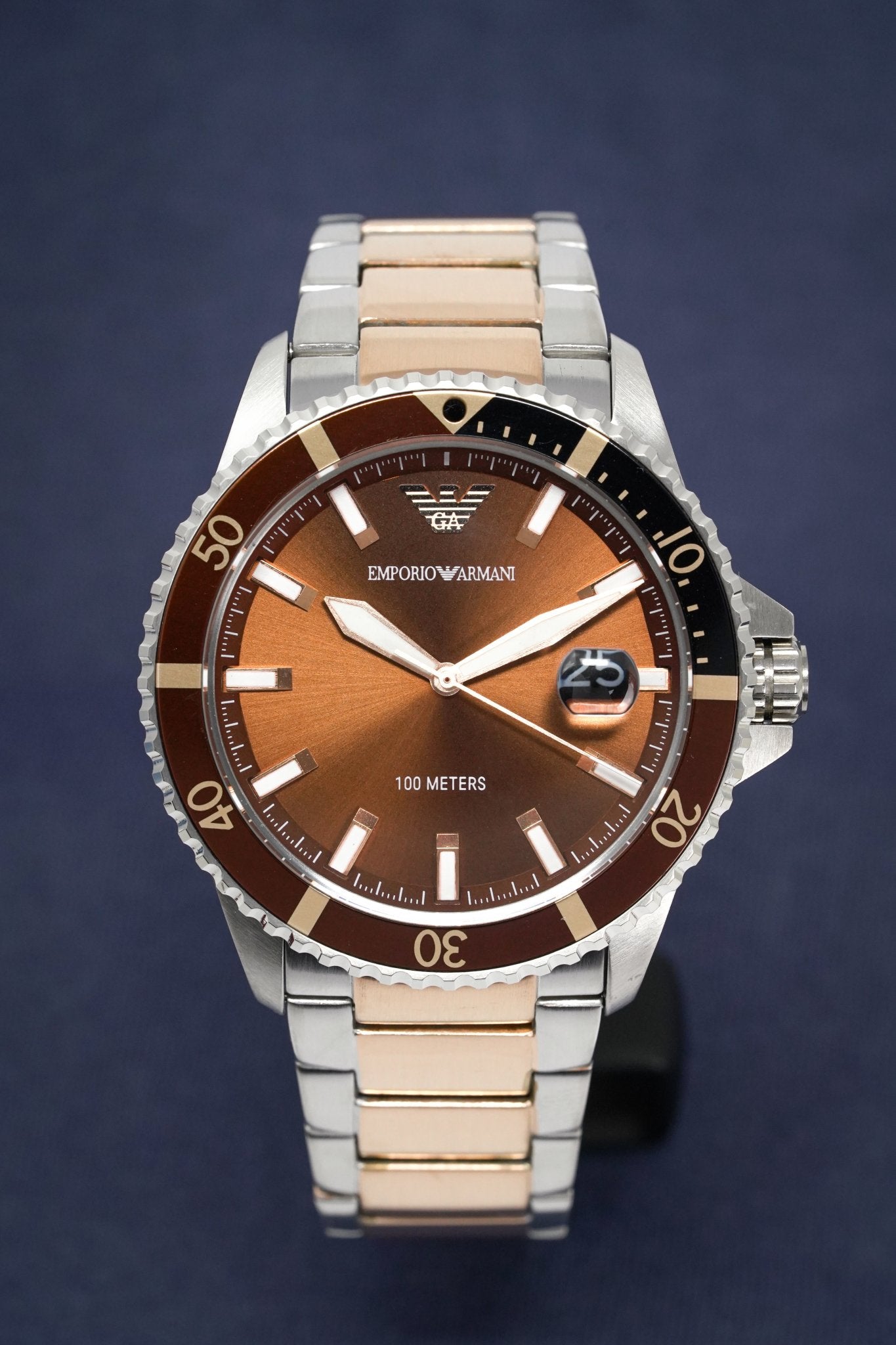 Buy Emporio Armani Quartz Stainless Steel Brown Dial 42mm Watch for Men - Ar11340 in Pakistan