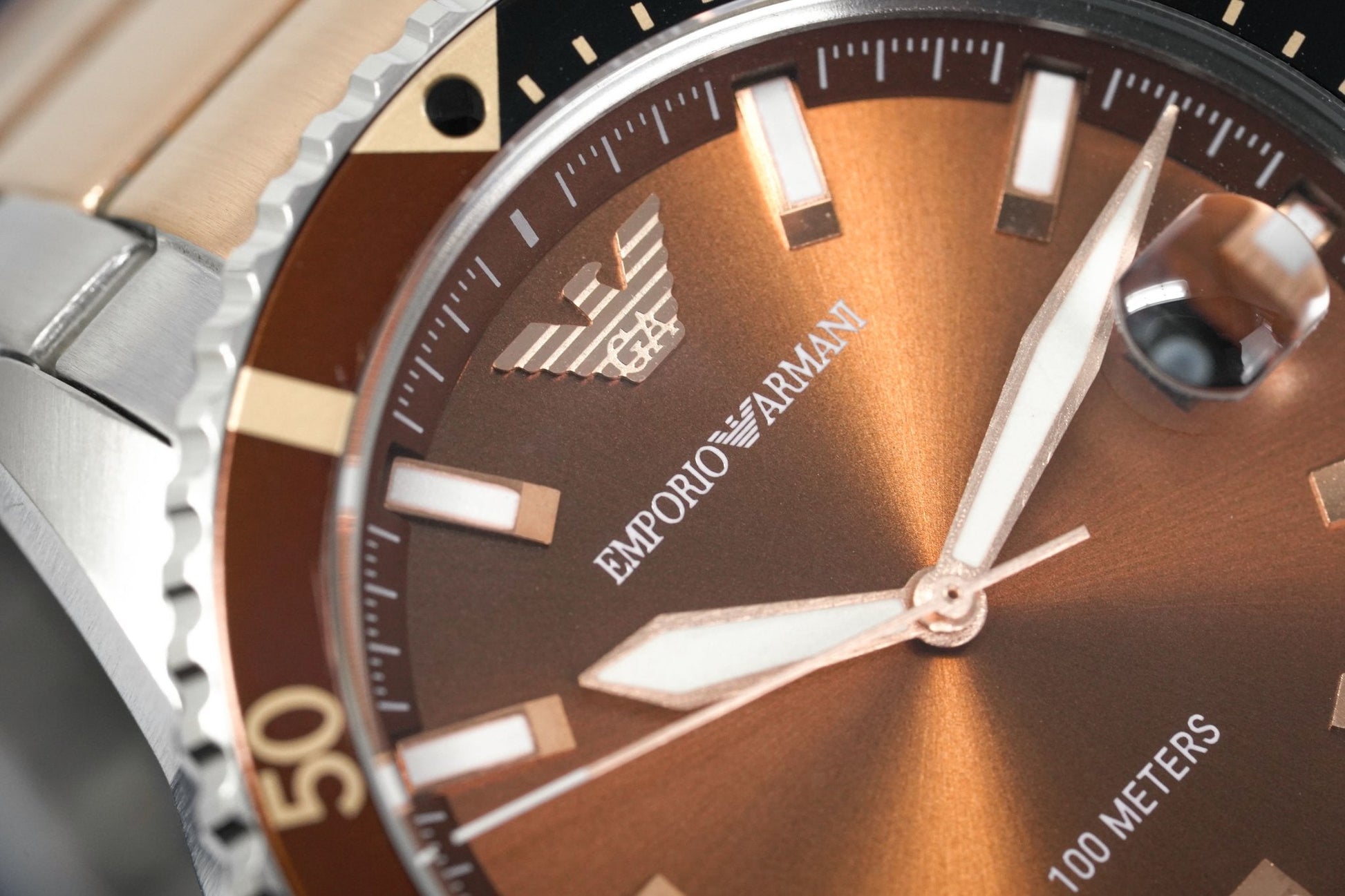 Buy Emporio Armani Quartz Stainless Steel Brown Dial 42mm Watch for Men - Ar11340 in Pakistan