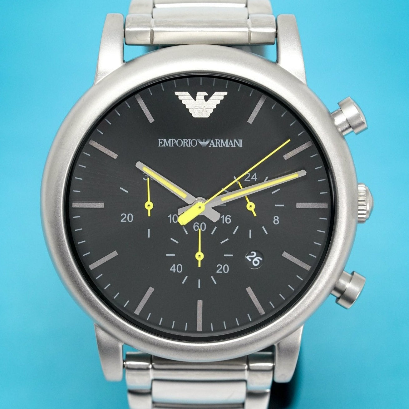 Buy Emporio Armani Men’s Quartz Stainless Steel Black 46mm Watch - AR11324 in Pakistan
