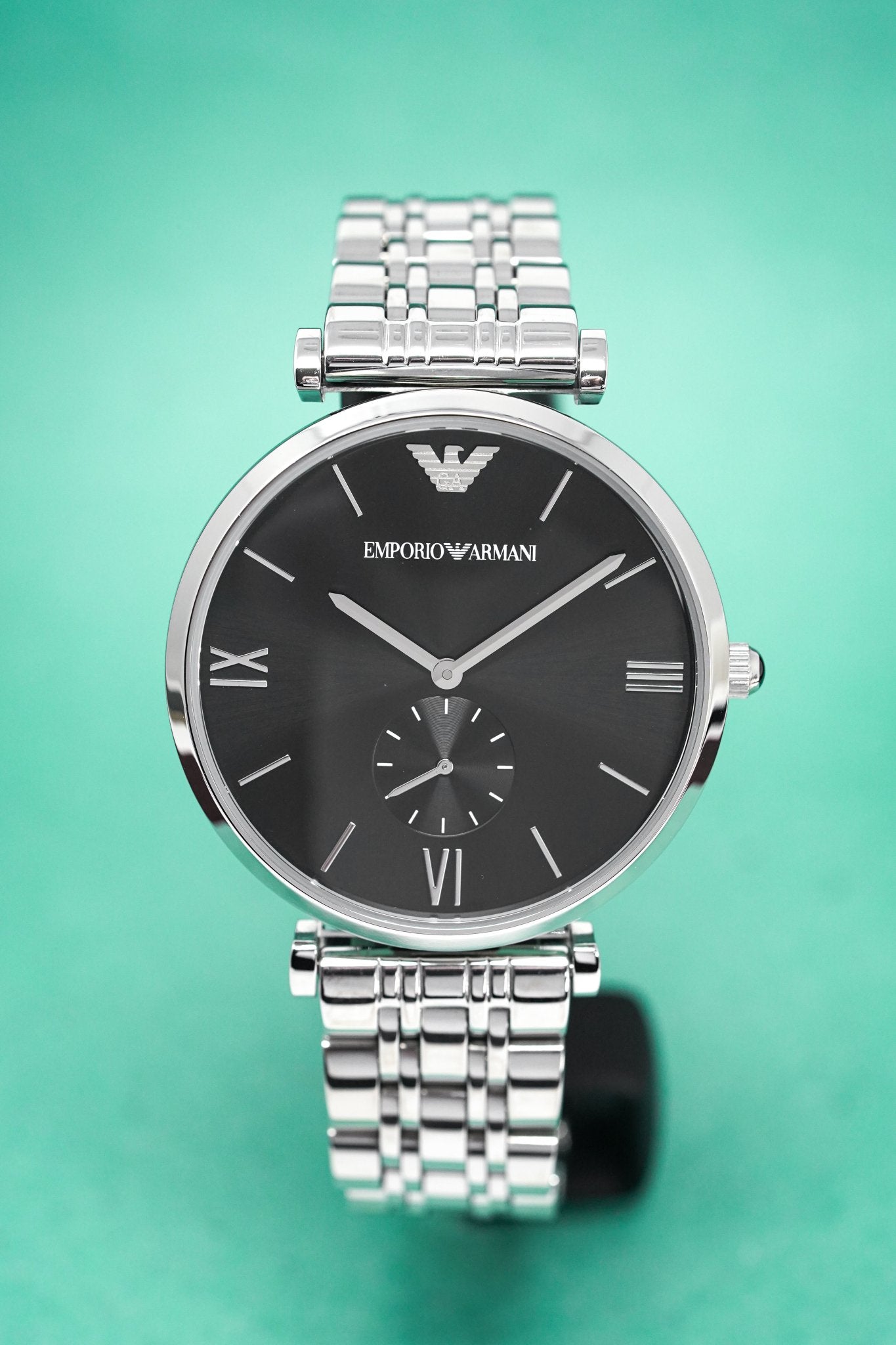 Buy Emporio Armani Stainless Steel Black Dial 40mm Watch for Men - Ar1676 in Pakistan