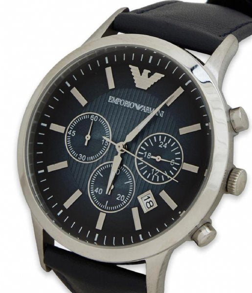 Buy Emporio Armani Men’s Quartz Leather Strap Blue Dial 43mm Watch - AR2473 in Pakistan