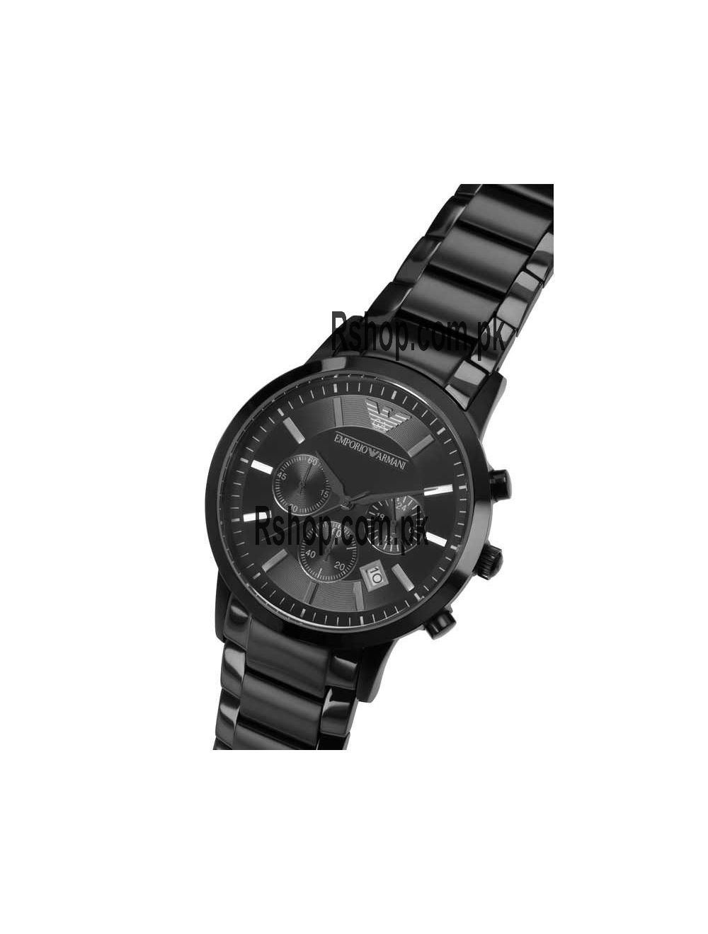 Buy Emporio Armani Mens Quartz Stainless Steel Black Dial 43mm Watch - Ar2453 in Pakistan
