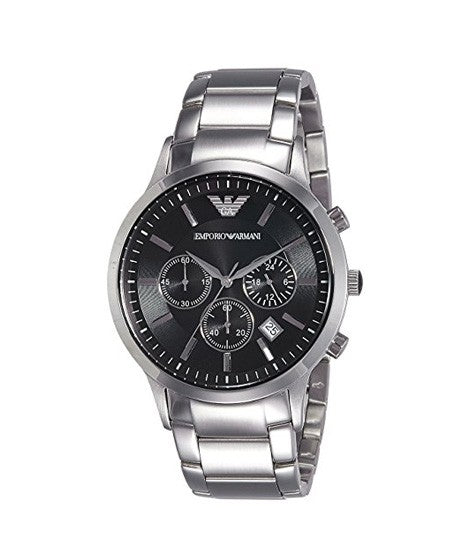 Buy Emporio Armani Mens Chronograph Quartz Stainless Steel Black Dial 43mm Watch - Ar2434 in Pakistan