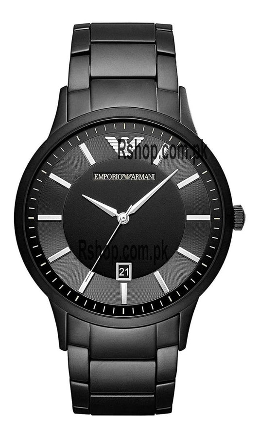 Buy Emporio Armani Renato Black Stainless Steel Black Dial Quartz Watch For Gents - Ar11184 in Pakistan