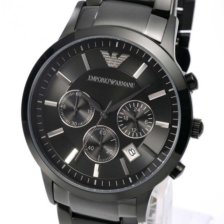 Buy Emporio Armani Mens Quartz Stainless Steel Black Dial 43mm Watch - Ar2453 in Pakistan