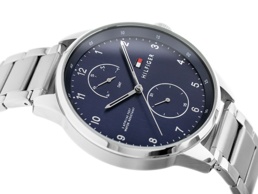 Buy Tommy Hilfiger Mens Quartz Stainless Steel Blue Dial 44mm Watch - 1791575 in Pakistan