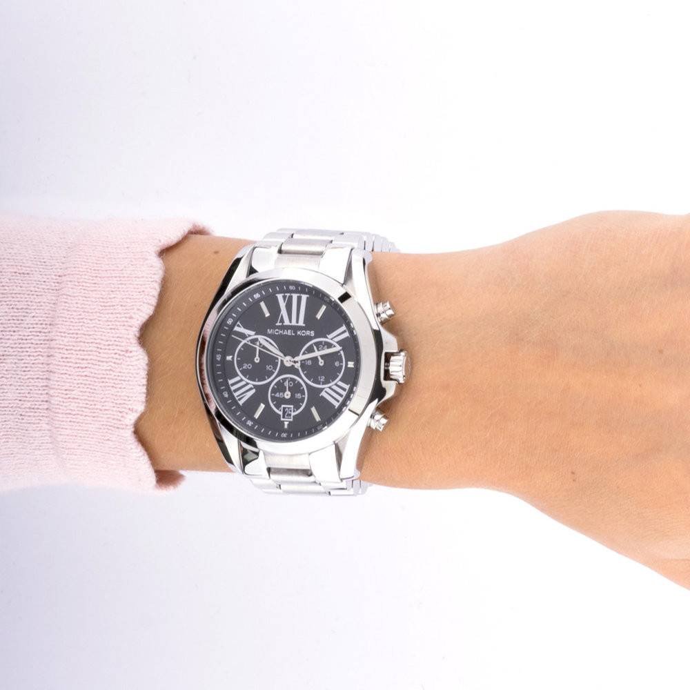 Buy Michael Kors Mens Chronograph Quartz Bradshaw Stainless Steel Black Dial 44mm Watch - Mk5705 in Pakistan