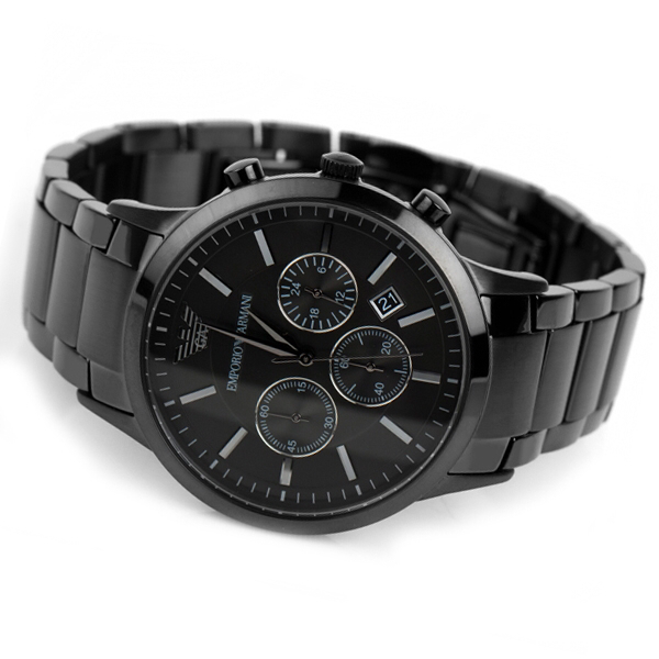 Buy Emporio Armani Mens Quartz Stainless Steel Black Dial 43mm Watch - Ar2453 in Pakistan