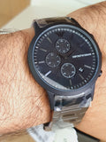 Buy Emporio Armani Mens Chronograph Quartz Analog Stainless Steel Black Dial 43mm Watch - Ar11275 in Pakistan