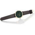Buy Tommy Hilfiger Mens Quartz Brown Leather Strap Green Dial 41mm Watch - 1791607 in Pakistan