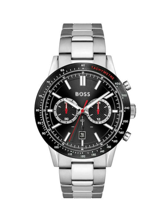 Buy Hugo Boss Mens Chronograph Quartz Rafale Stainless Steel Black Dial 44mm Watch - 1513509 in Pakistan