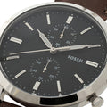 Buy Men's Chronograph Quartz Townsman Brown Leather Strap Black Dial 44Mm Watch in Pakistan