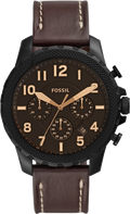 Buy Fossil Men's Quartz Brown Leather Strap Black Dial 46mm Watch FS5601 in Pakistan