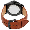 Buy Men's Quartz Brown Leather Strap Black Dial 44Mm Watch in Pakistan