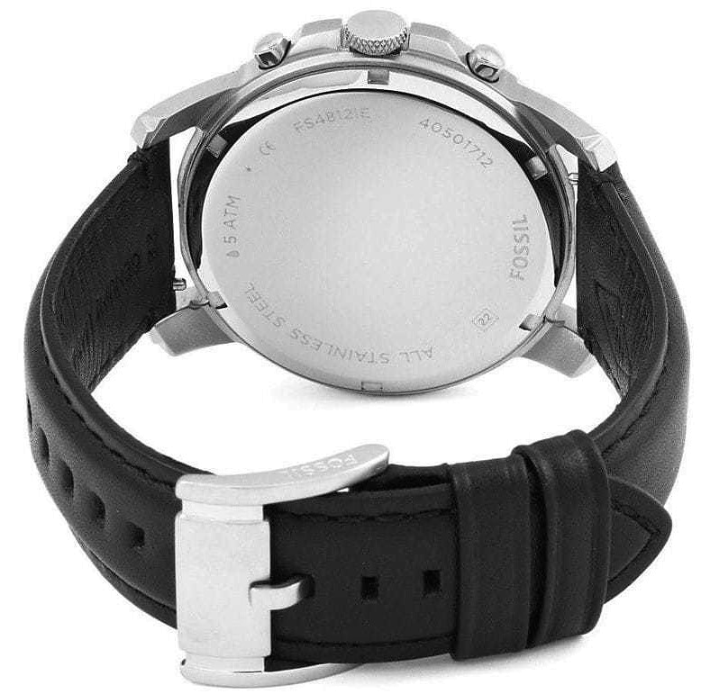 Buy Fossil Men's Chronograph Quartz Leather Strap Black Dial 44mm Watch FS4812 in Pakistan