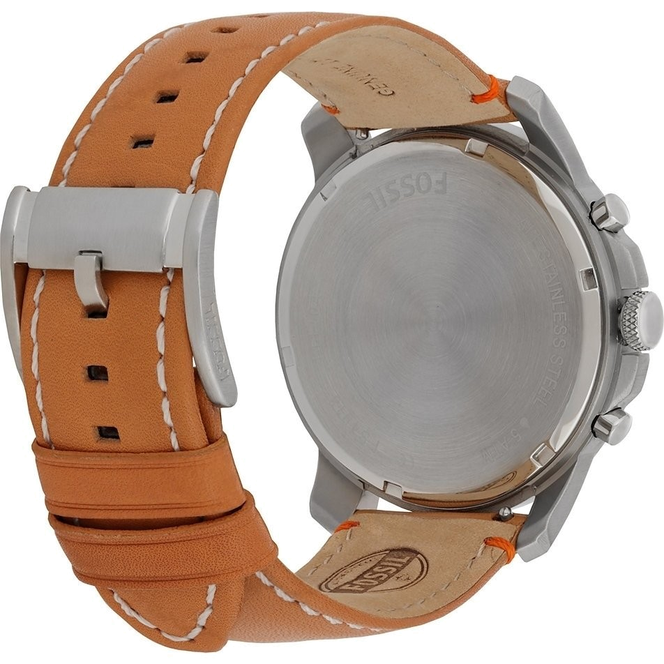 Buy Men's Chronograph Quartz Grant Brown Leather Strap Green Dial 44Mm Watch in Pakistan