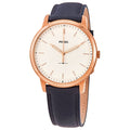 Buy Men's Quartz The Minimalist Blue Leather Strap White Dial 44Mm Watch in Pakistan