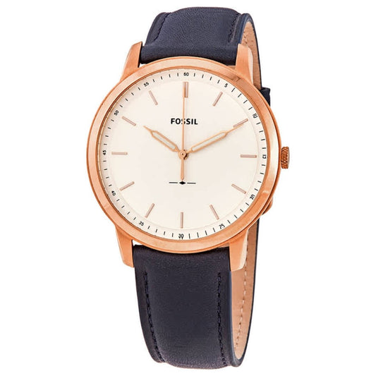Buy Men's Quartz The Minimalist Blue Leather Strap White Dial 44Mm Watch in Pakistan