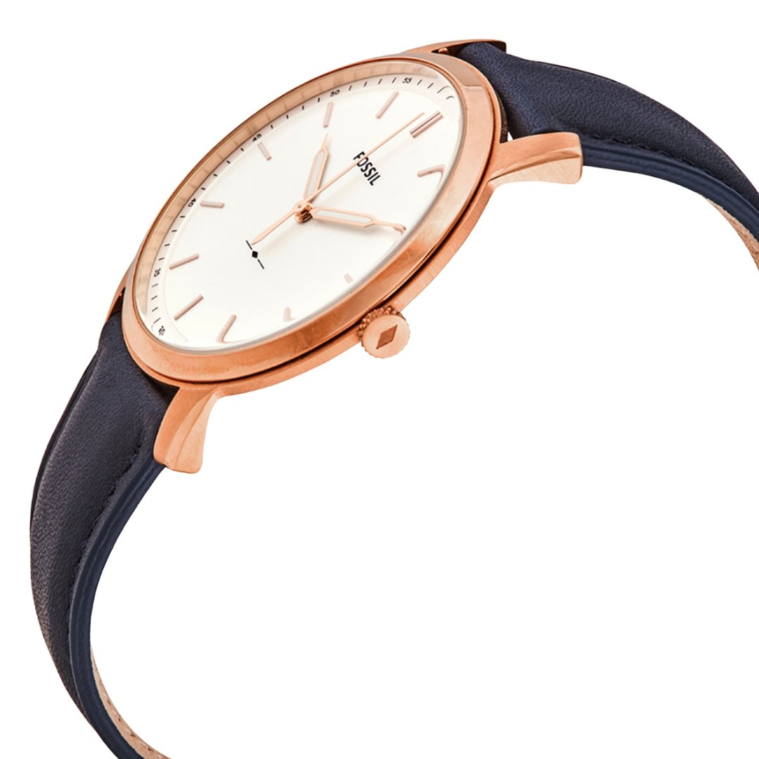 Buy Men's Quartz The Minimalist Blue Leather Strap White Dial 44Mm Watch in Pakistan