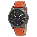 Buy Men's Quartz Black Dial Brown Leather Band Watch in Pakistan