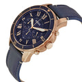 Buy Fossil Men's Chronograph Quartz Blue Leather Strap Blue Dial 43mm Watch FS5237 in Pakistan