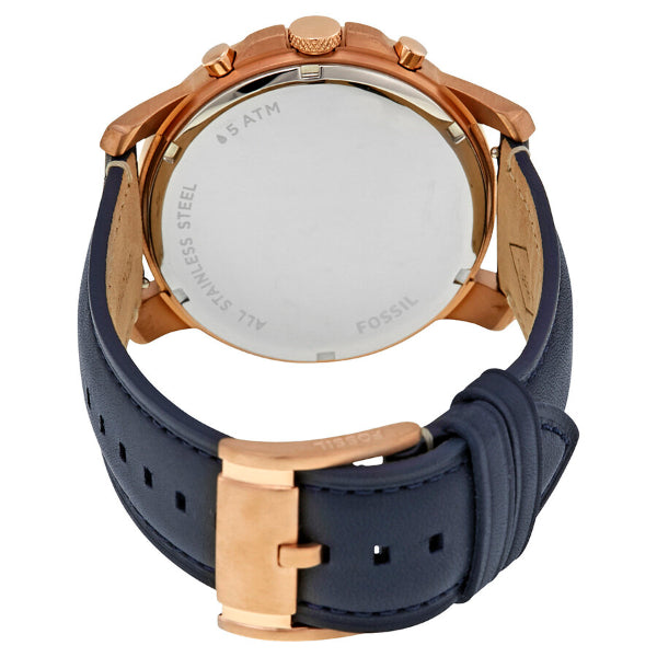 Buy Fossil Men's Chronograph Quartz Blue Leather Strap Blue Dial 43mm Watch FS5237 in Pakistan