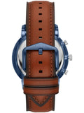 Buy Fossil Men's Quartz Leather Strap Blue Dial 44mm Watch FS5791 in Pakistan