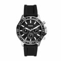 Buy Men's Chronograph Quartz Bannon Black Silicone Strap Black Dial 45Mm Watch in Pakistan