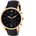 Buy Fossil Men's Chronograph Quartz Black Leather Strap Black Dial 44mm Watch FS5381 in Pakistan