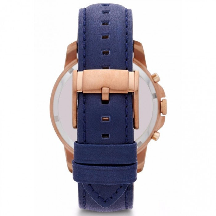 Buy Fossil Men's Chronograph Quartz Blue Leather Strap Blue Dial 43mm Watch FS5237 in Pakistan