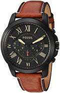 Buy Men's Quartz Black Dial Brown Leather Band Watch in Pakistan