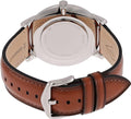 Buy Men's Quartz The Minimalist Brown Leather Strap Blue Dial 44Mm Watch in Pakistan