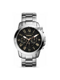Buy Fossil Men's Chronograph Silver Stainless Steel Black Dial 44mm Watch FS4994 in Pakistan