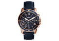 Buy Fossil Men's Chronograph Quartz Blue Leather Strap Blue Dial 43mm Watch FS5237 in Pakistan
