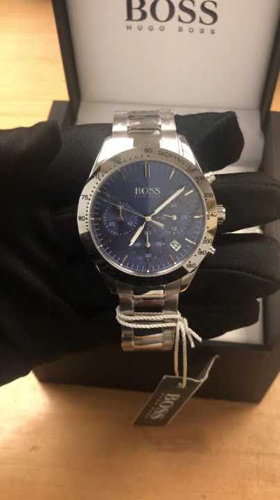Buy Hugo Boss Mens Chronograph Quartz Talent Stainless Steel Blue Dial 42mm Watch - 1513582 in Pakistan