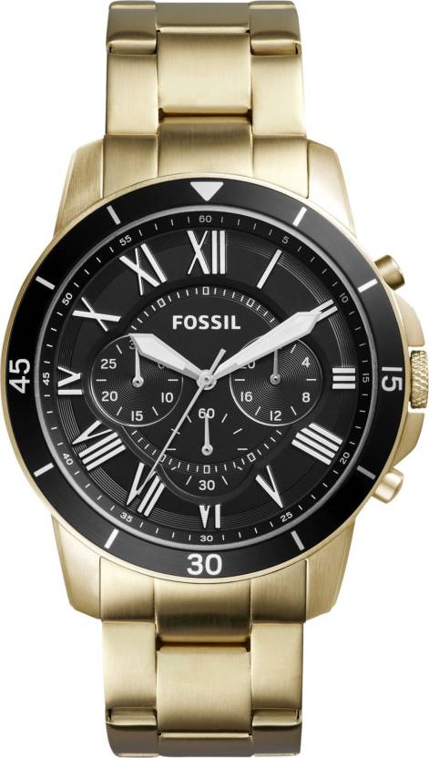 Buy Men's Chronograph Quartz Stainless Steel Black Dial 44Mm Watch in Pakistan