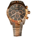 Buy Hugo Boss Mens Ikon Two-tone Rose Gold Silver Strap Grey Dial Watch - 1513339 in Pakistan
