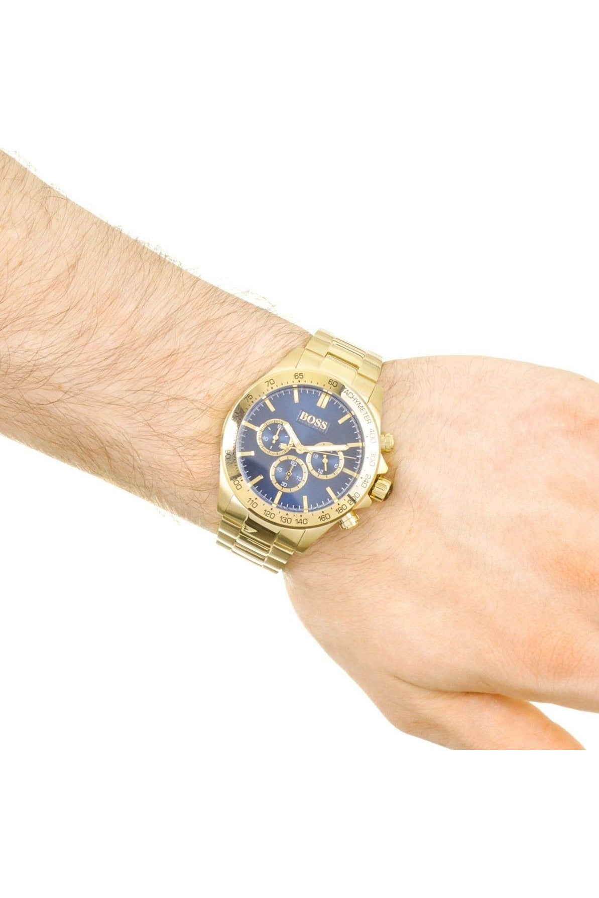 Buy Hugo Boss Men’s Chronograph Quartz Stainless Steel Blue Dial 44mm Watch 1513340 in Pakistan