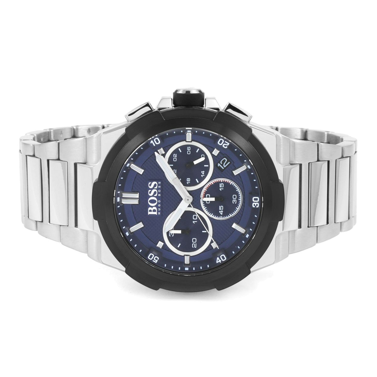 Buy Hugo Boss Chronograph Quartz Stainless Steel Blue Dial 46mm Watch for Men - 1513360 in Pakistan