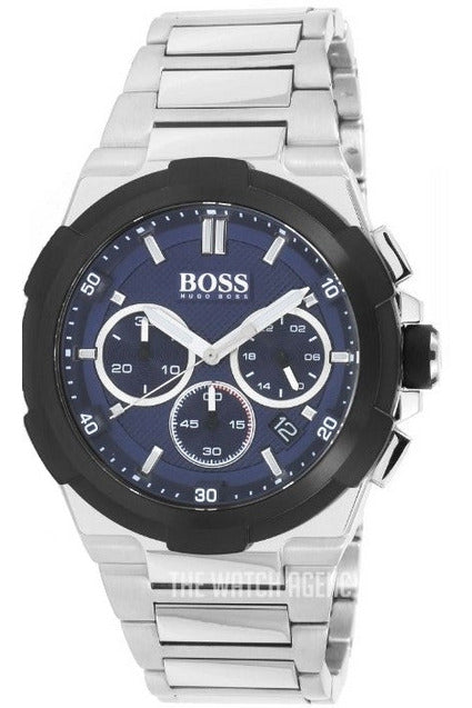 Buy Hugo Boss Chronograph Quartz Stainless Steel Blue Dial 46mm Watch for Men - 1513360 in Pakistan