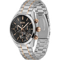 Buy Hugo Boss Mens Chronograph Champion Silver Stainless Steel Black Dial 44mm Watch - 1513819 in Pakistan