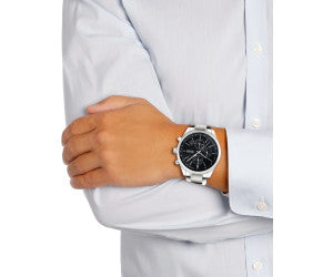 Buy Hugo Boss Mens Chronograph Quartz Grand Prix Stainless Steel Black Dial 44mm Watch - 1513477 in Pakistan