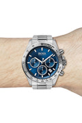 Buy Hugo Boss Mens Chronograph Hero Sport Stainless Steel Blue Dial 45mm Watch - 1513755 in Pakistan