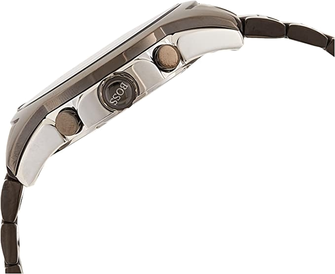 Buy Hugo Boss Mens Chronograph Quartz Onyx Stainless Steel Grey Dial 44mm Watch - 1513364 in Pakistan