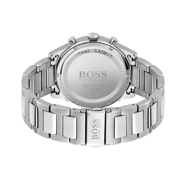 Buy Hugo Boss Mens Quartz Pioneer Silver Stainless Steel Blue Dial 44mm Watch - 1513867 in Pakistan
