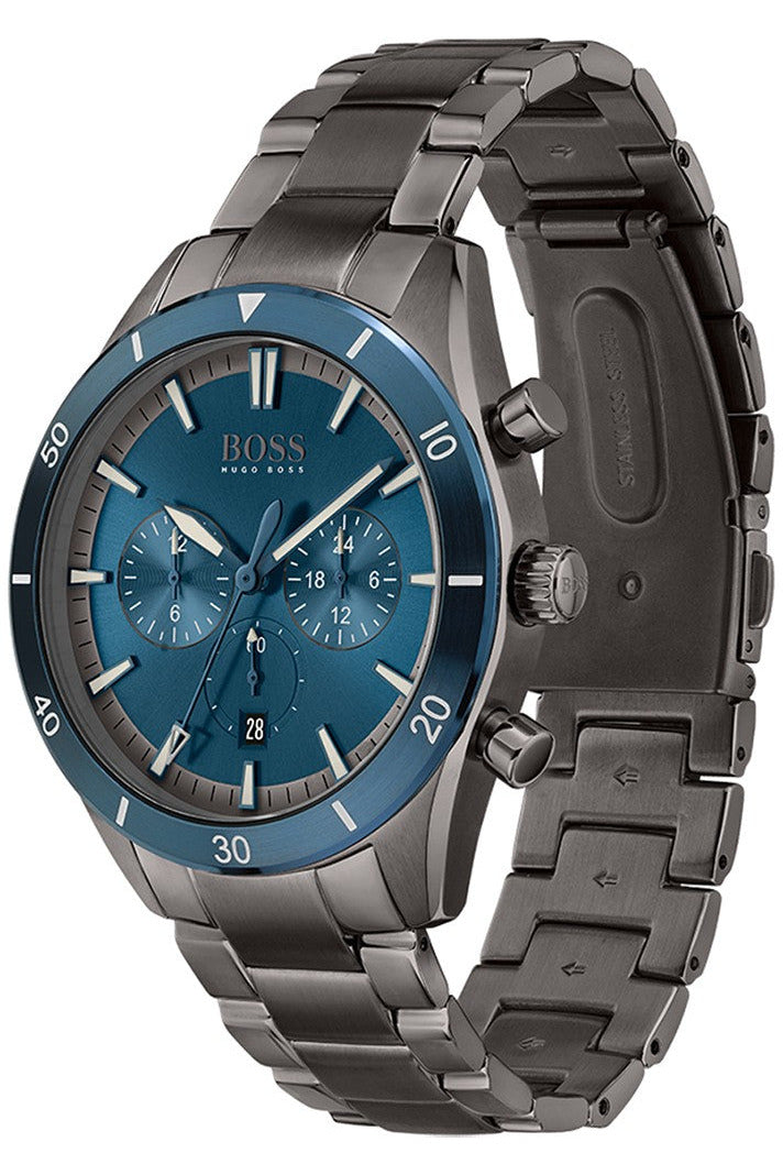 Buy Hugo Boss Men’s Chronograph Quartz Stainless Steel Blue Dial 44mm Watch 1513863 in Pakistan